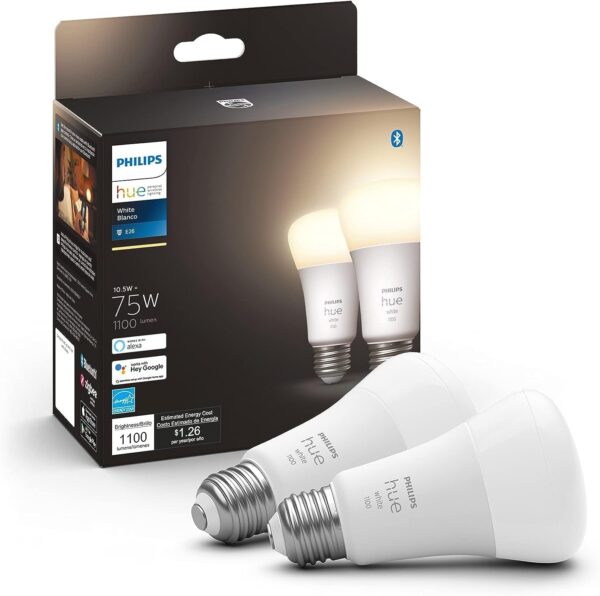 Philips Hue Smart Bulbs Warm White - 2 Pack